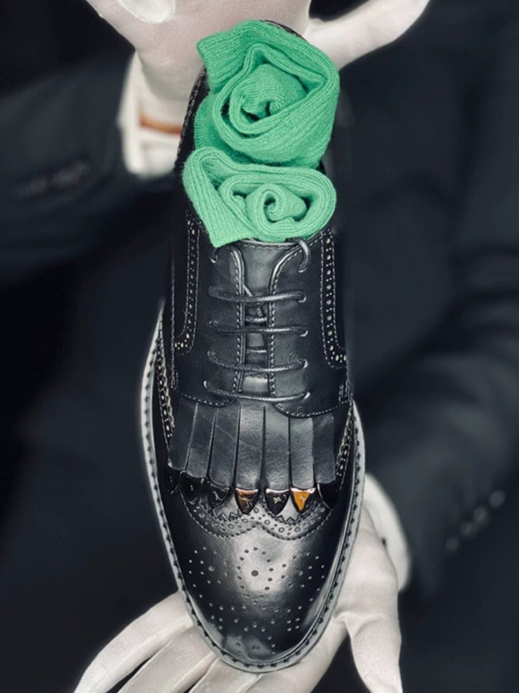 Picture of LEATHER BROGUE WINGTIP